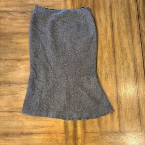 Lauren Ralph Lauren Wool Blend Flare Hem Skirt,size 4, Timeless Staple Chic